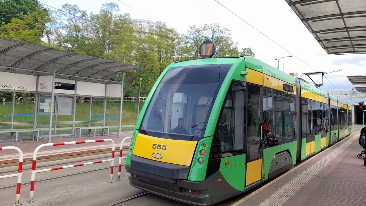 MPK Poznań - Solaris Tramino S105p #555 - linia 17