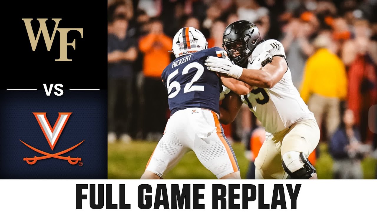 Wake Forest vs Virginia Full Game Replay | 2025 ACC Football