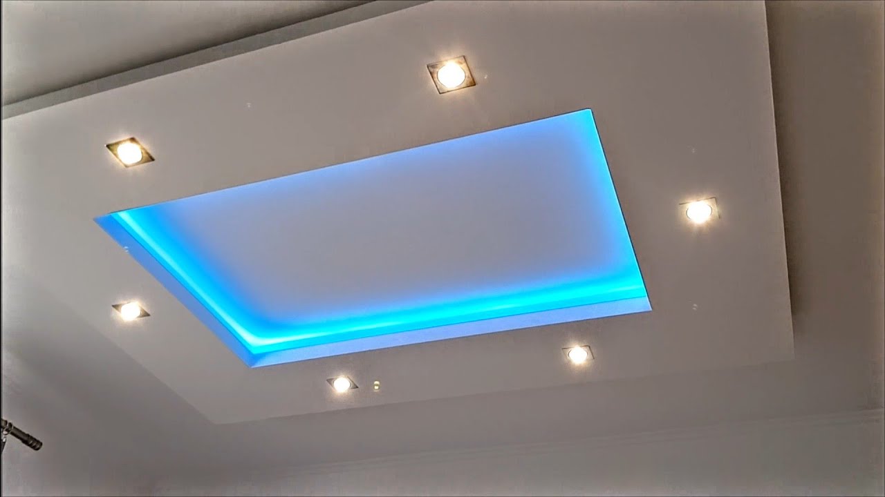 How easy to make gypsum plasterboard ceiling box ,, with minimum of gypsum''