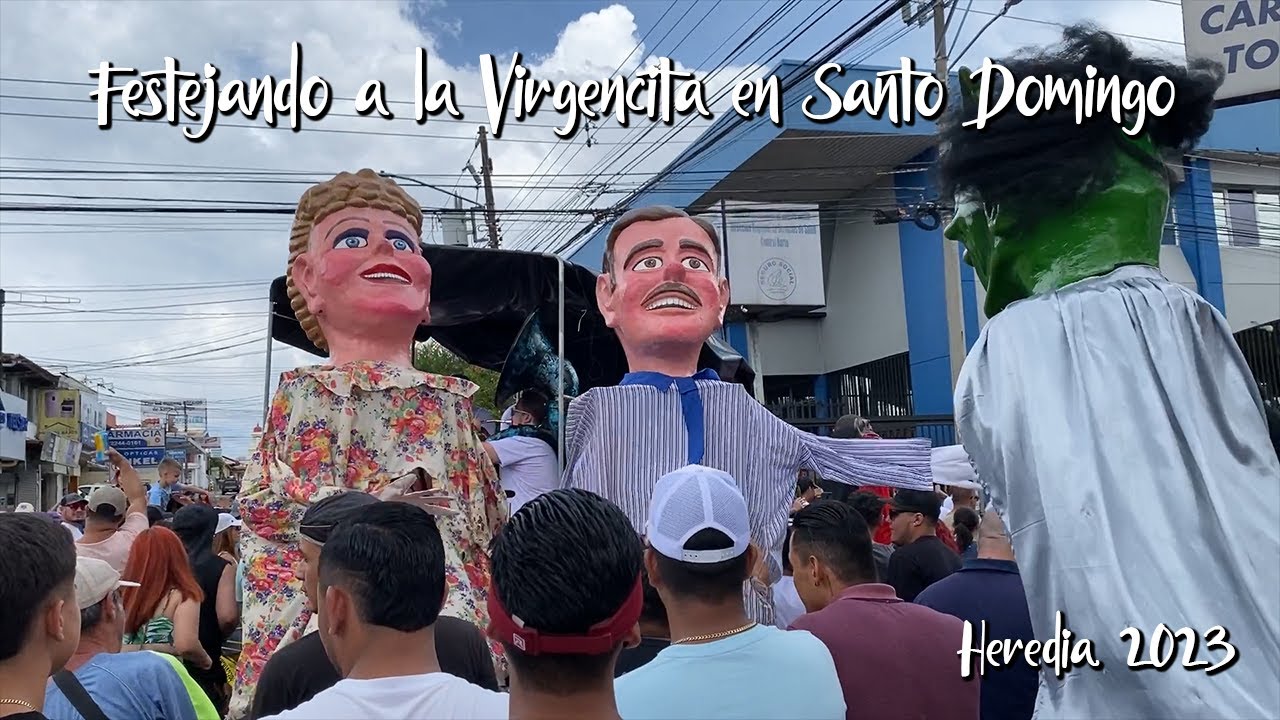 Festejando a La Virgencita en Sto.  Domingo de Heredia