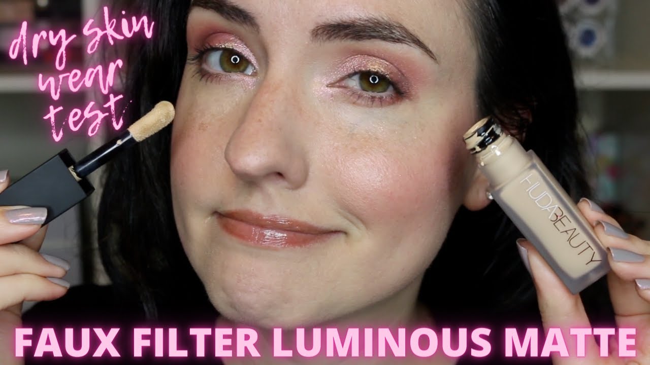 NEW Huda Beauty Faux Filter Luminous Matte Concealer | Application Demo, Wear Test + Review
