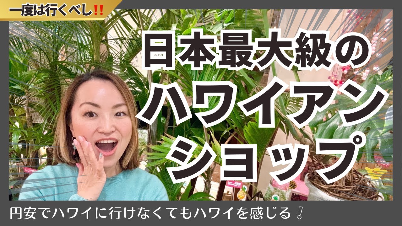 日本最大級のハワイアンショップの品揃えが凄すぎた！！ハワイの植物からハワイアンジュエリーやキルトまで勢揃い！