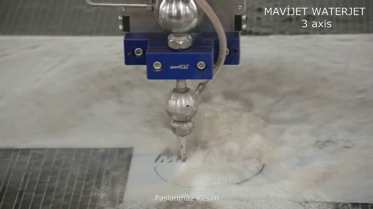 MAVİJET Su Jeti 3 axis Paslanmaz Kesim