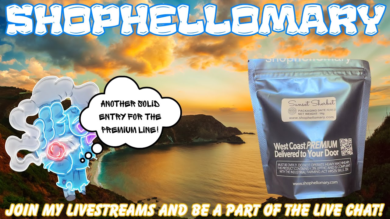 ОБЗОР SHOPHELLOMARY THCA FLOWER: Щербет &laquo;Закат&raquo; (😀🔥💨) Используйте код (SPACECITY)