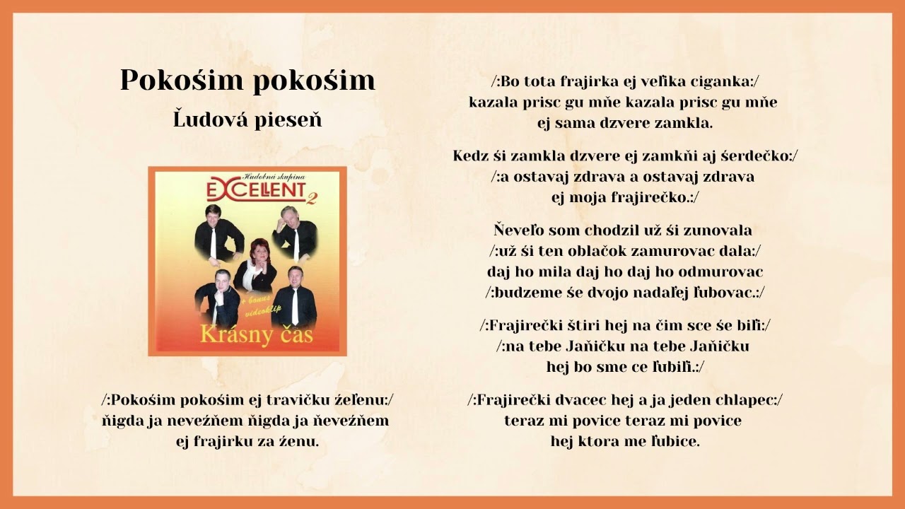 EXCELLENT 2, Pokośim pokośim ej travičku źeľenu, ľudov&aacute;, Videorohaľ