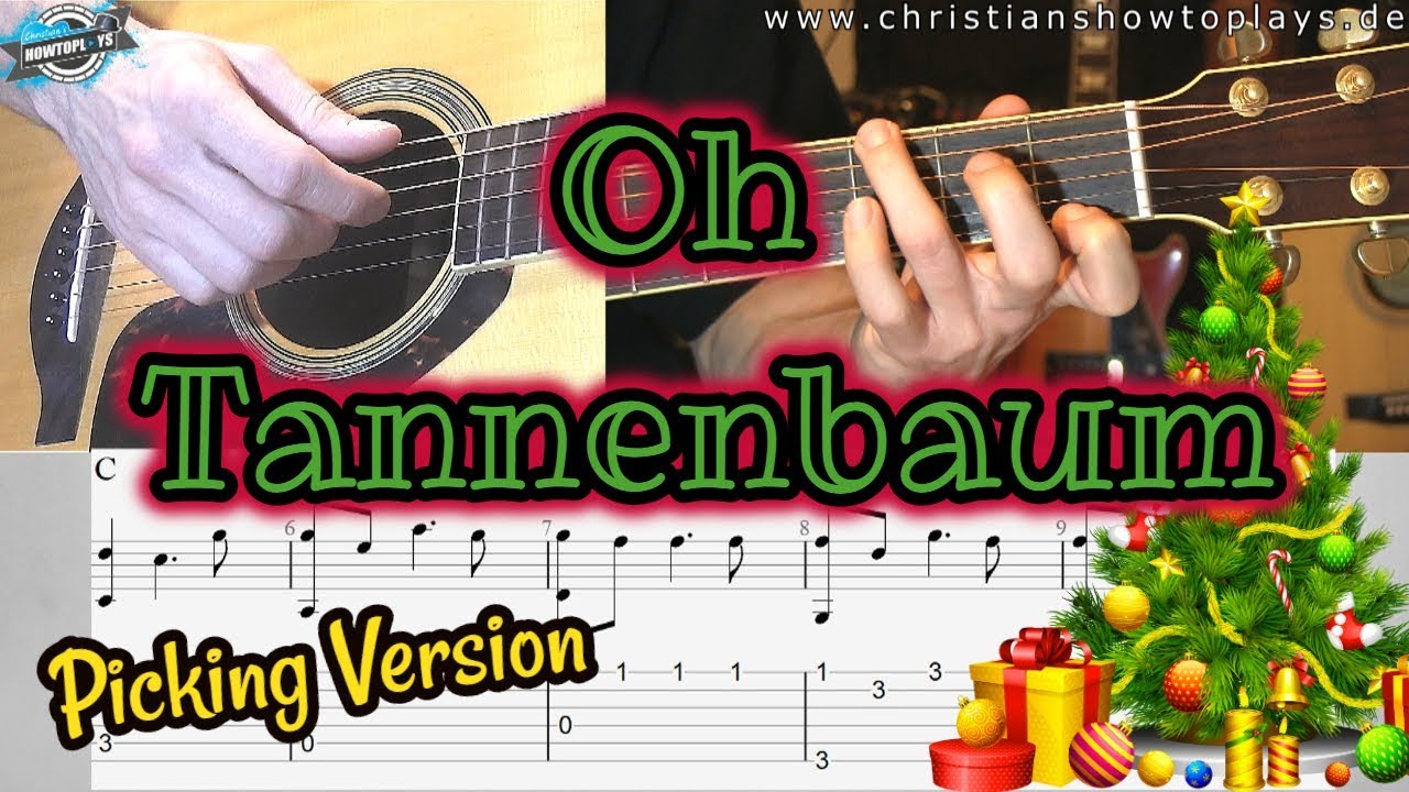 🎸OH TANNENBAUM / CHRISTMASTREE 🎄 Gitarren Tutorial 