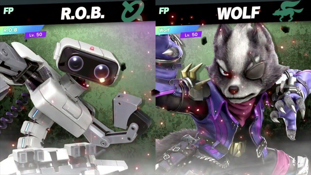 Super Smash Bros Ultimate Amiibo Fights  – ROB vs the World #42 ROB vs Wolf