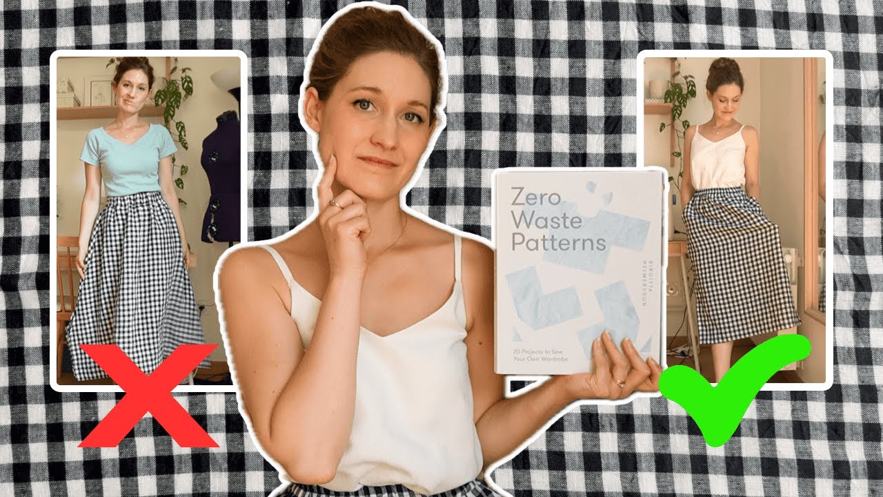 Attempting a Zero-Waste Sewing Pattern ✂️ Fail ⇢ Triumph! ✨