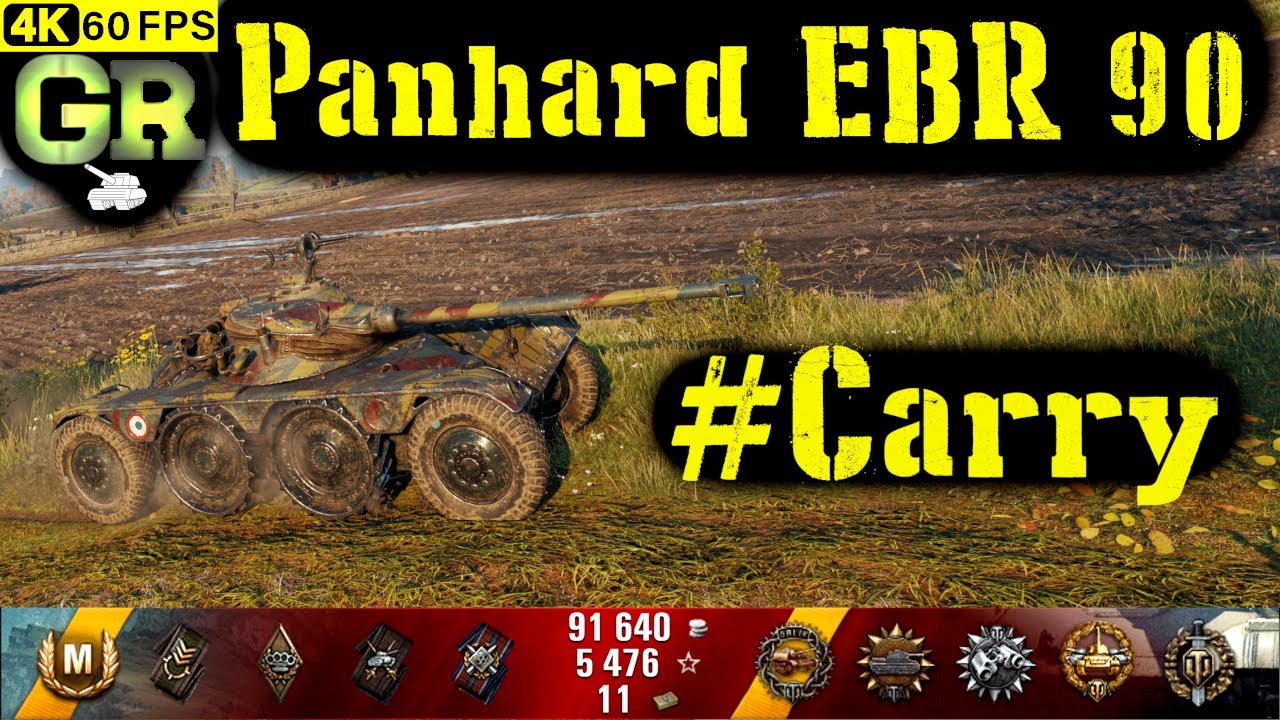 World of Tanks Panhard EBR 90 Replay - 7 Kills 5.2K DMG(Patch 1.4.1)