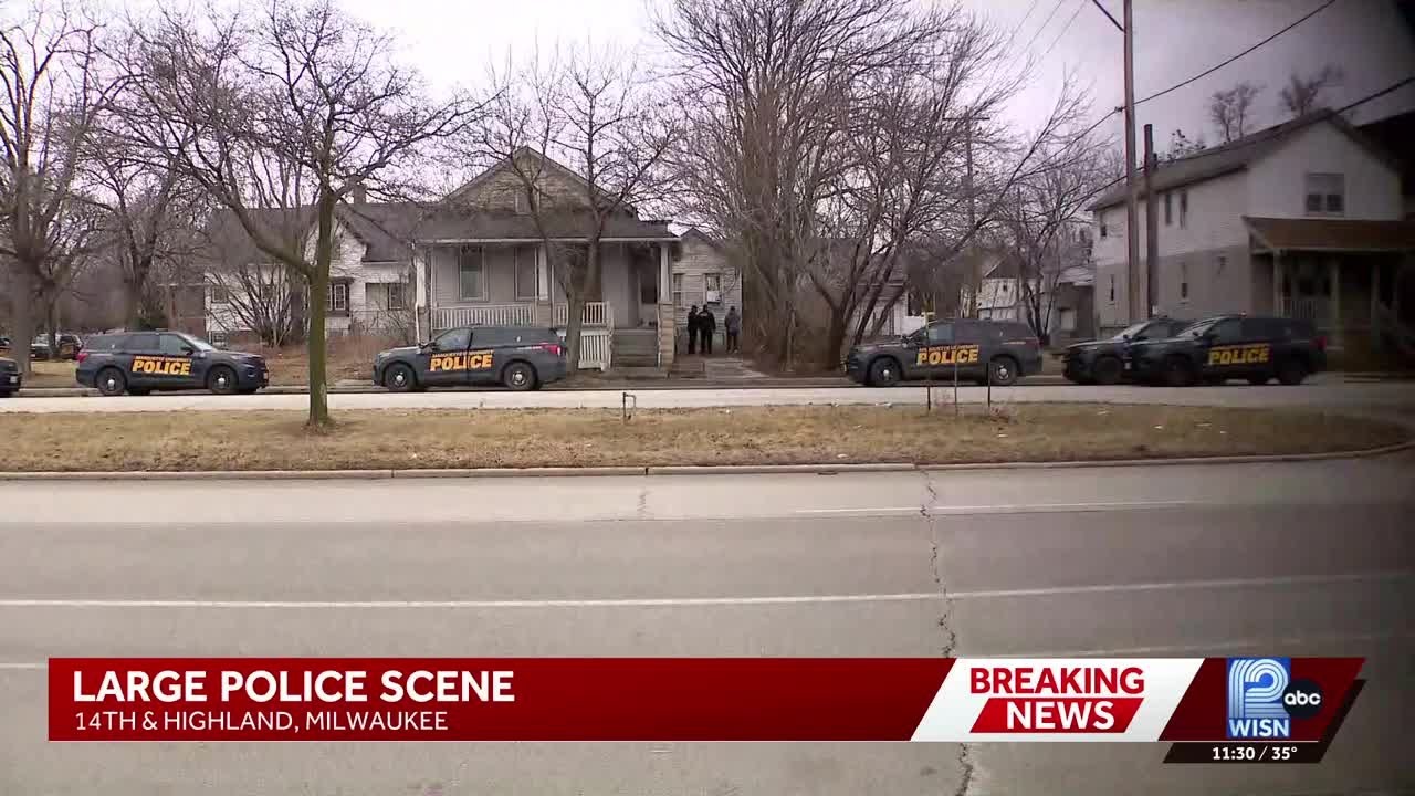 Large police presence near Marquette University