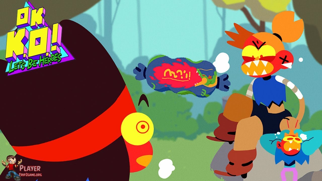 OK K.O.! Let's Play Heroes - K.O Rad Enid Eat Flamin' Tamarind Candies When Go For A Picnic Gameplay