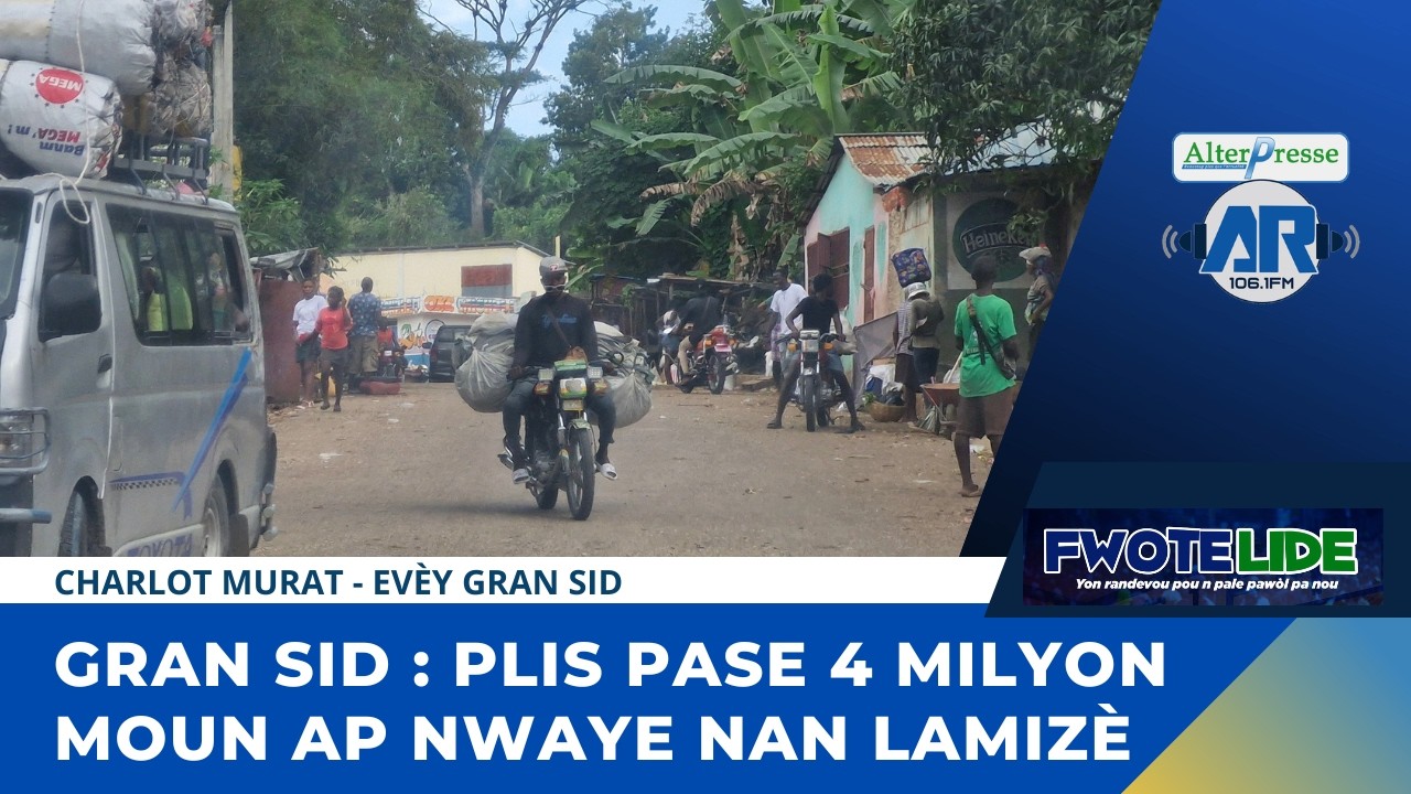 Kriz la frape Gran Sid la jis nan mwèl