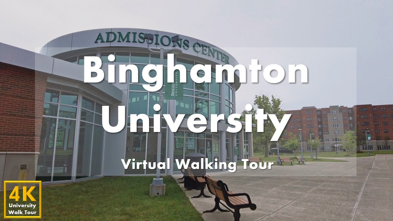 Бингемтонский университет (Binghamton University) - виртуальная пешеходная экскурсия [4k 60fps]