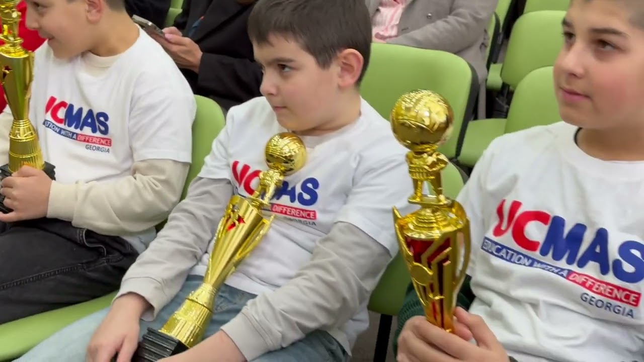 UCMAS-ის მოსწავლეთა მსოფლიო ჩემპიონატისა და IGE სერტიფიკატებით დაჯილდოების ცერემონია თელავში.