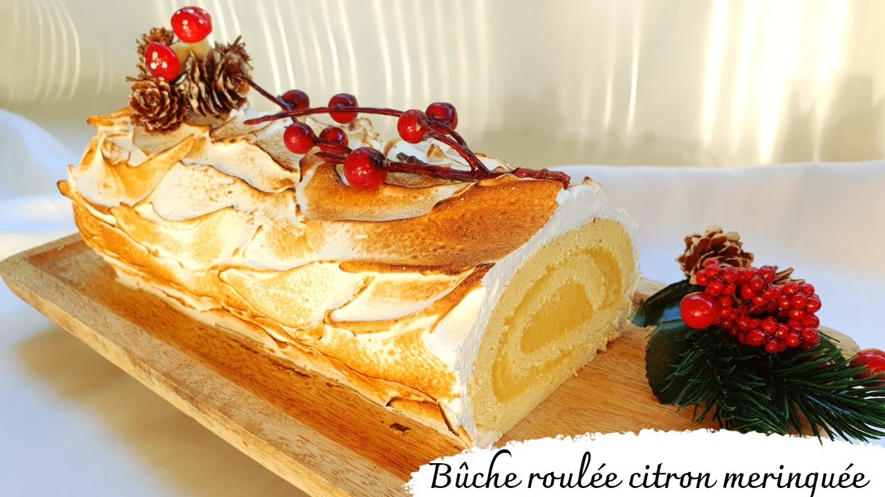 Recette buche roulée citron meringué