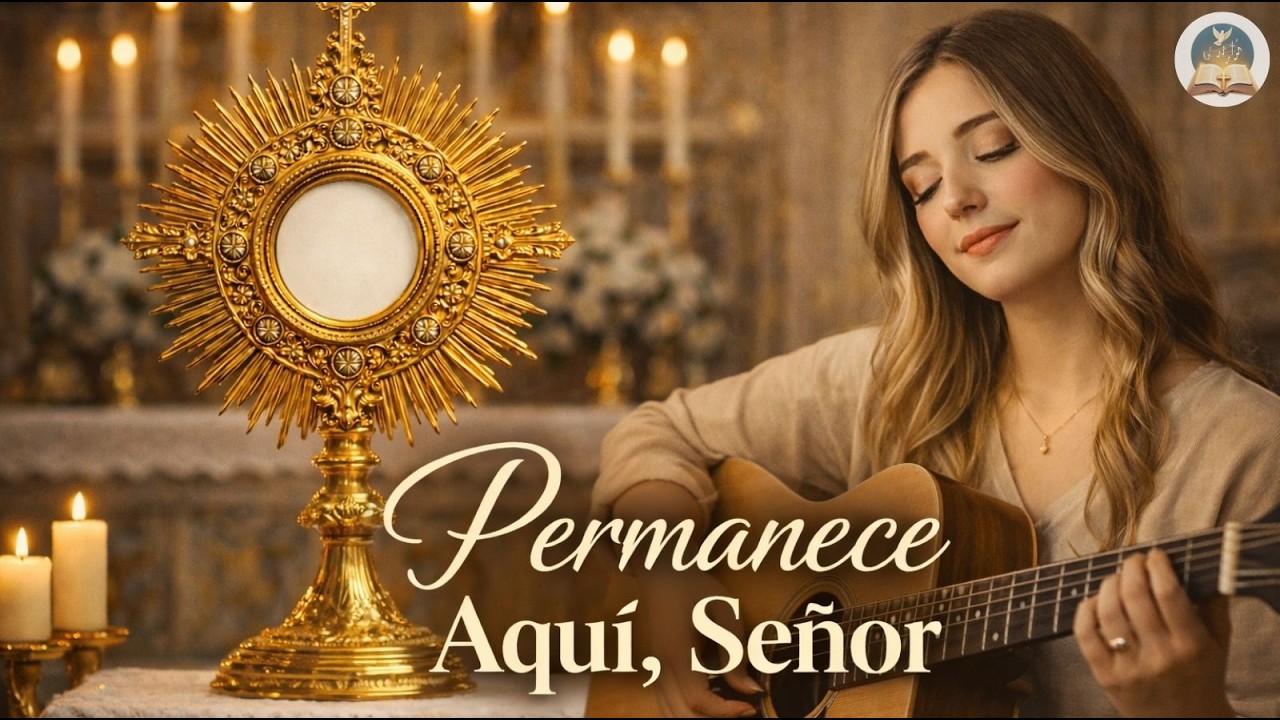 🎶 Permanece Aquí, Señor 🙌 | Cantos de Adoración Eucarística en la Presencia de Dios | Hora Santa