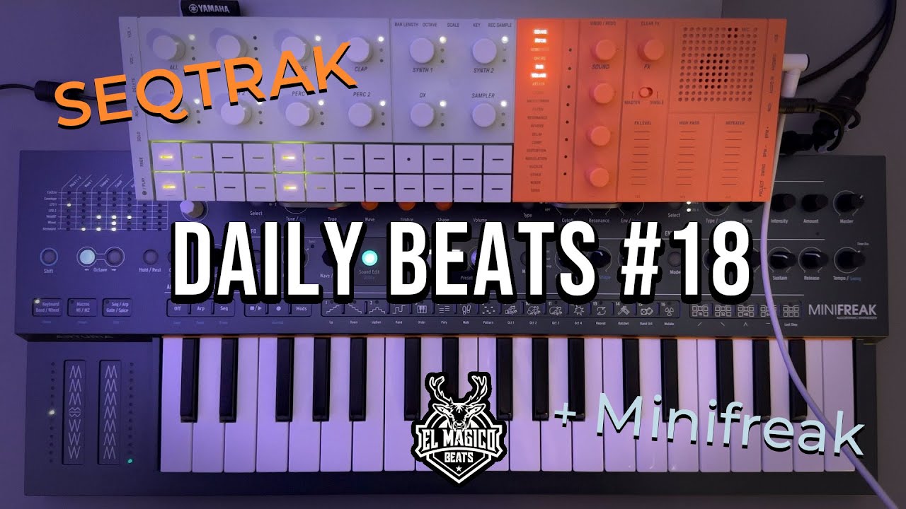 Daily Beats #18 | Making nu-disco beat on Yamaha SEQTRAK