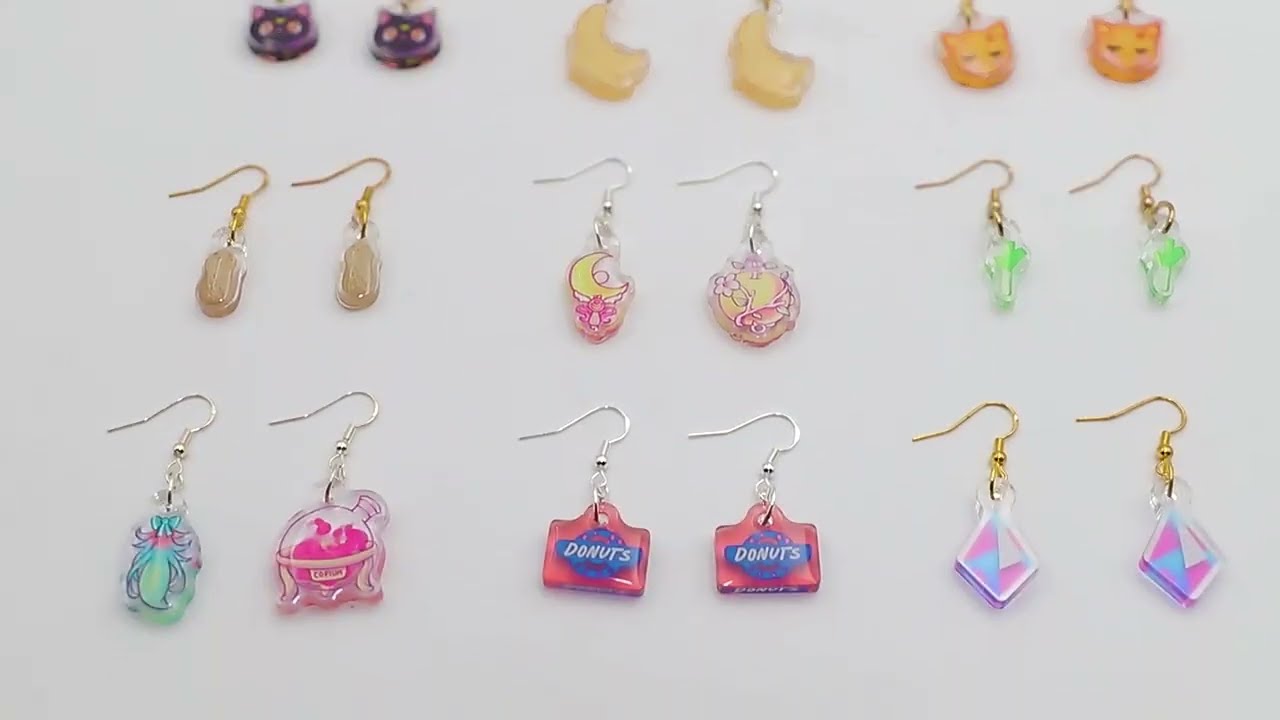 Custom Acrylic Earrings Manufacturer​ & Wholesale