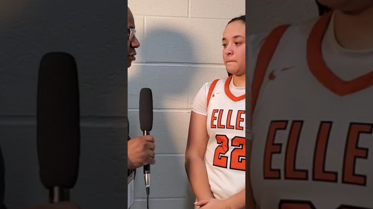 Talking with Kenadie Keith after her sectional championship performance.