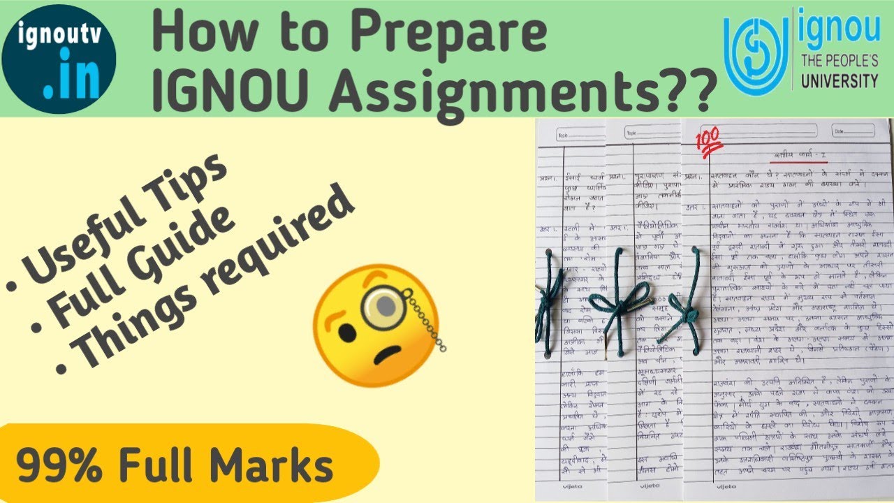 How to make/prepare IGNOU Assignments || Handwritten Assignment || Full Guide & Tips ||