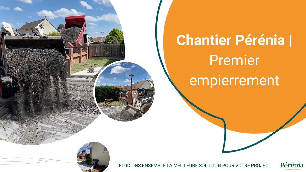 Chantier Pérénia, aménage vos extérieurs | Premier empierrement