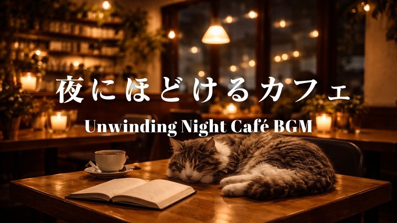 夜にほどけるカフェBGM❘Unwinding Night Café BGM|カフェBGM