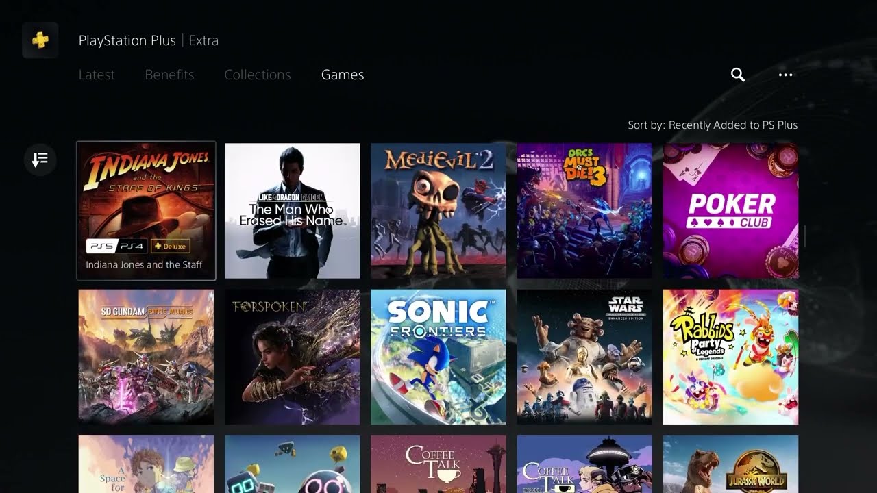 PlayStation Plus Extra December 2025 All Games (PS+)