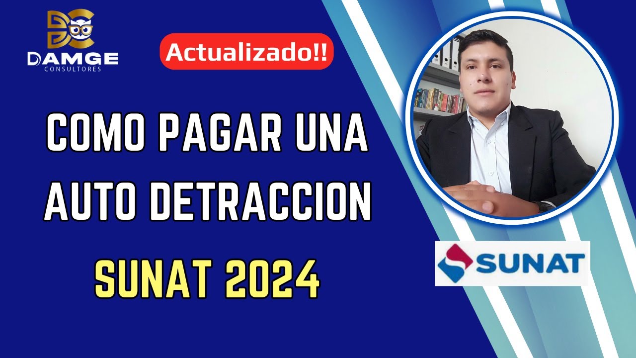 Cómo pagar la auto detracción por internet | SUNAT 2024