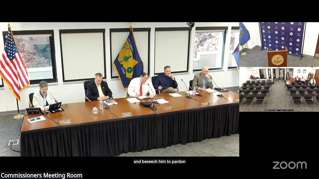Lycoming County Commissioners Meeting 11-20-25