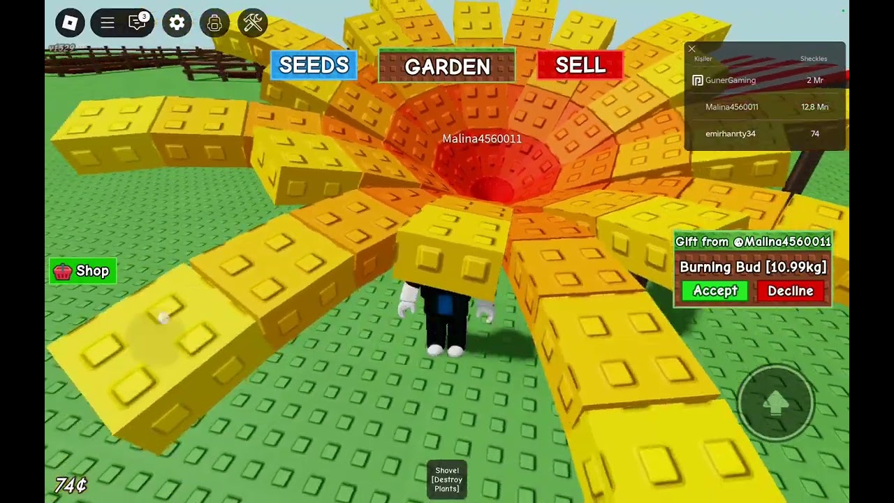 Roblox bitki yetiştirme 1