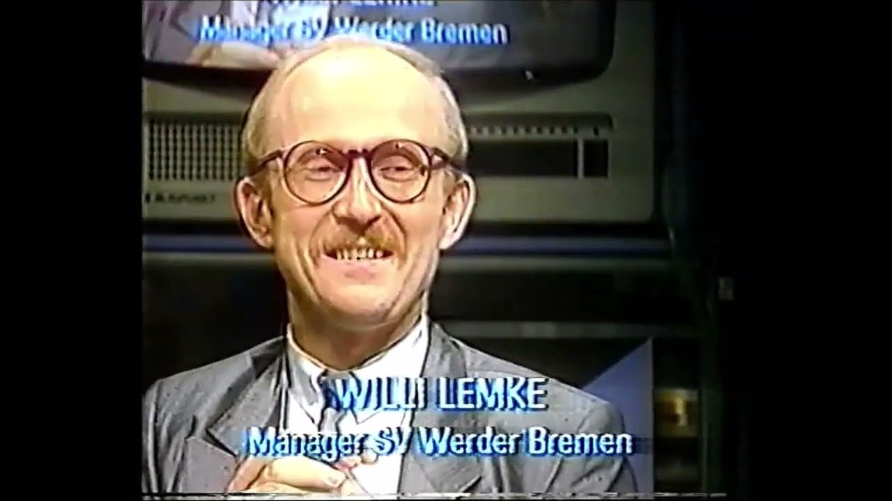 Als Rudi Völler 1986 für 4 Jahre beim SV Werder Bremen verlängerte.