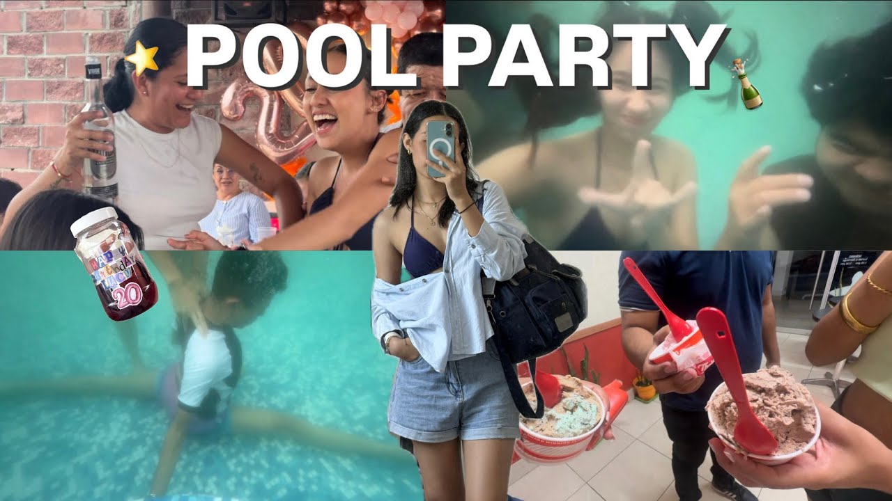 A puro shot en la alberca!! | 10.08.25 || 🍶🧊🍡🩱