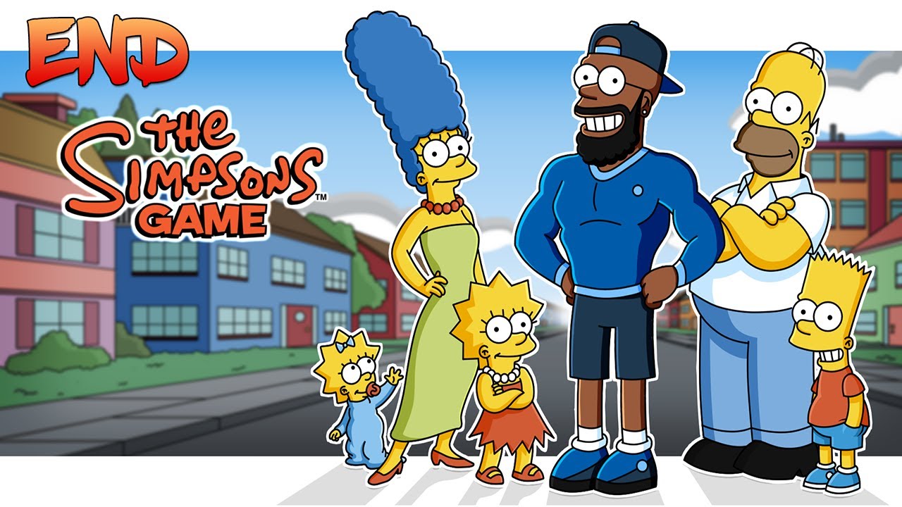 Beating GOD In The Simpsons Game (Weirdest Boss Fight)