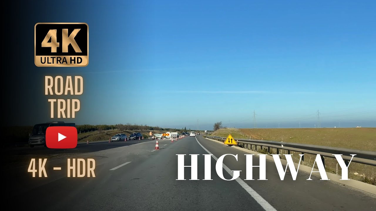 Morocco 4K - Driving Through The Highway 🇲🇦