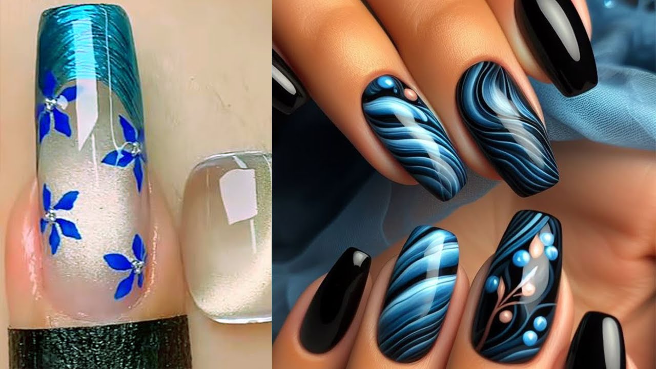 Вдохновение для нейл-арта 2025💅✨Потрясающие синие дизайны нейл-арта, которые очаруют вас!