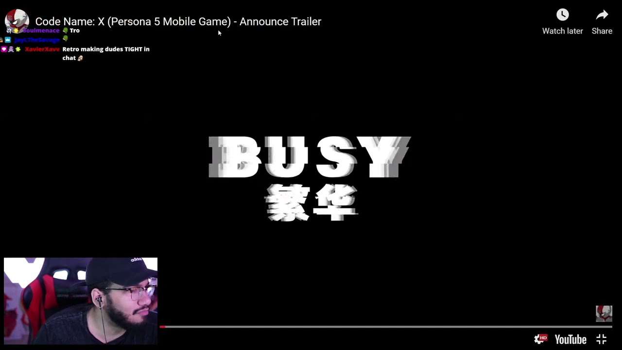 Retro reacts to Code Name X (Persona 5 Mobile Game)