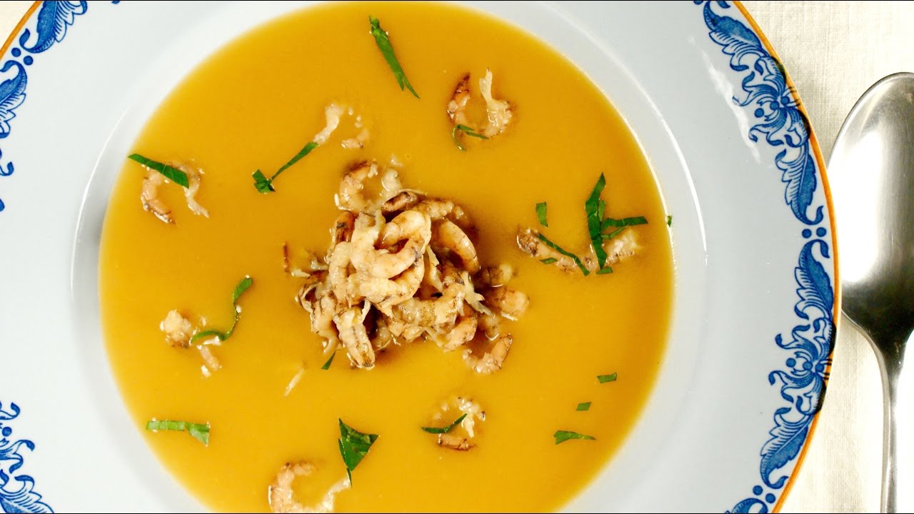 Bisque van Hollandse garnalen