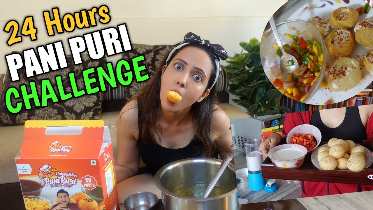 Eating ONLY Pani Puri For 24 Hours Challenge | Tummy Ka Kya Haal Hua 😱