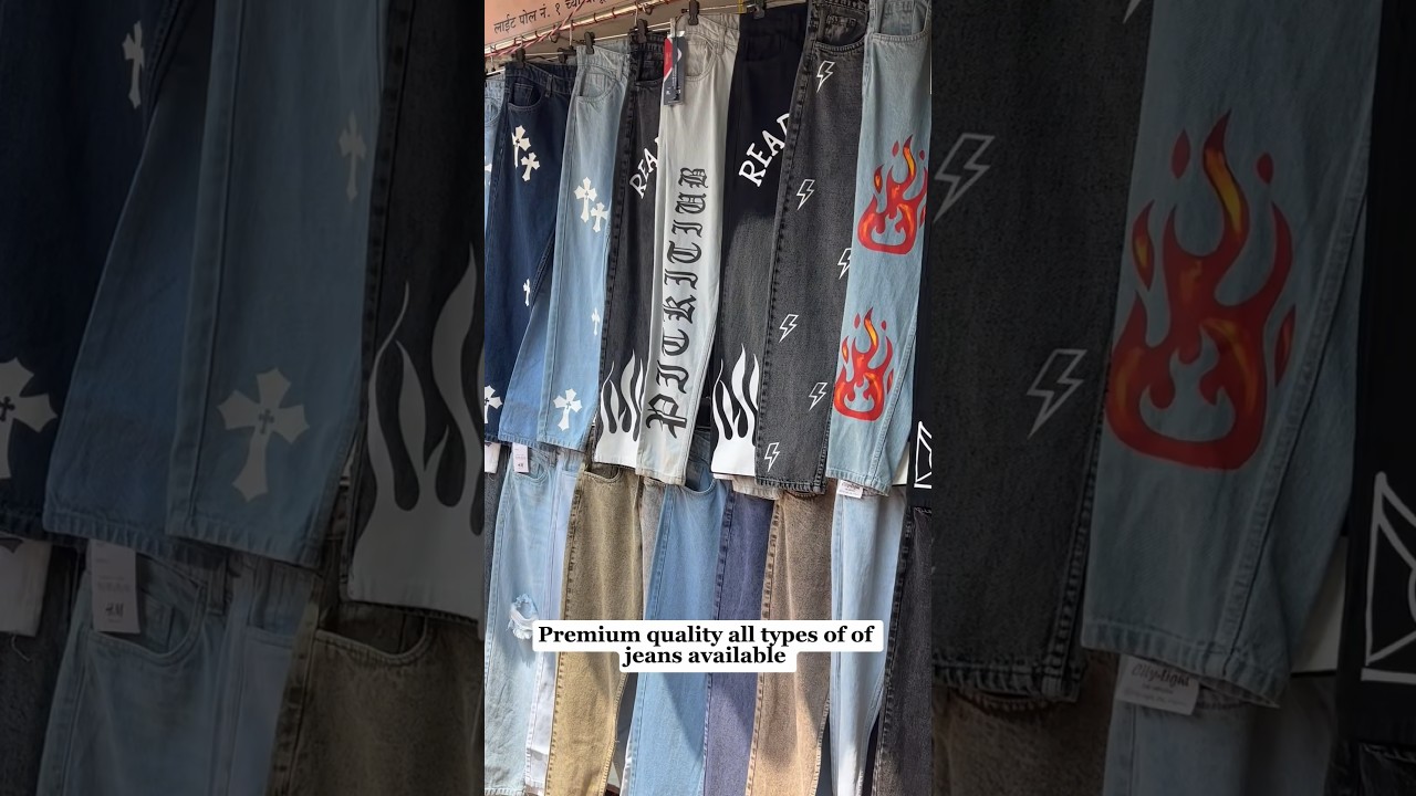 Trending printed jeans #mensfashion #baggycargo #mumbai