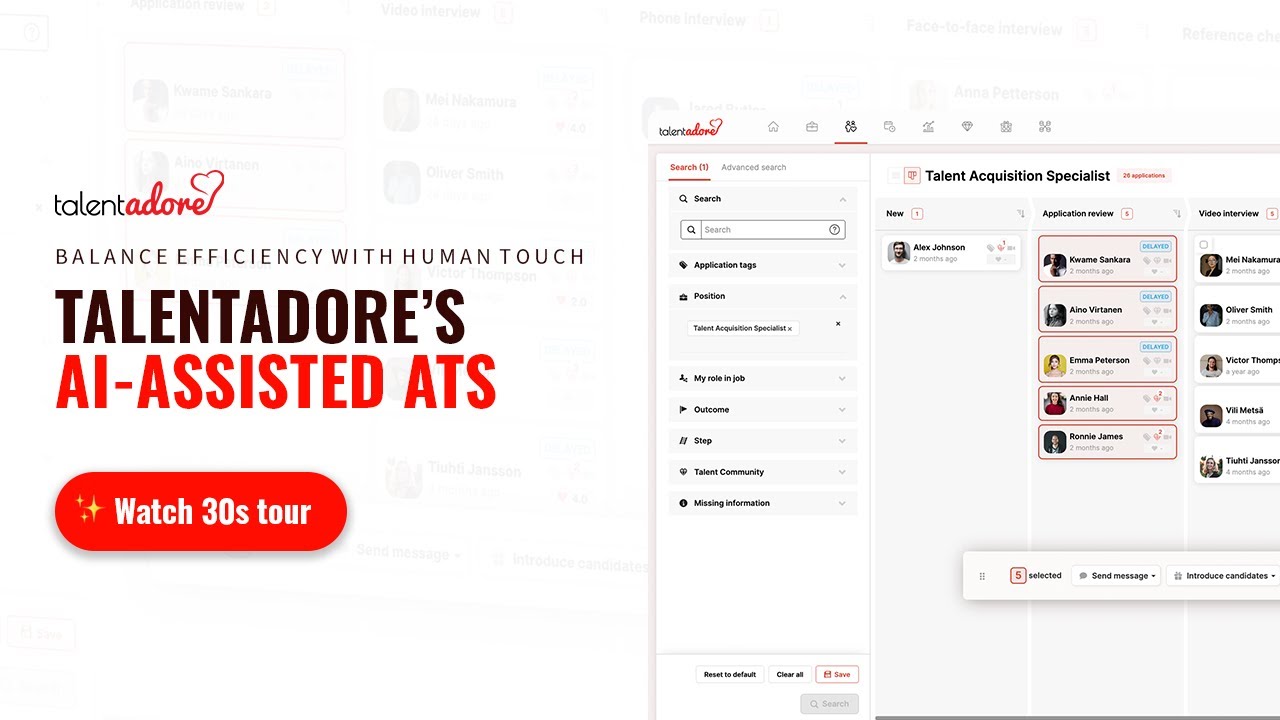 TalentAdore Hire - AI-Assisted Recruitment Software With a Human Touch
