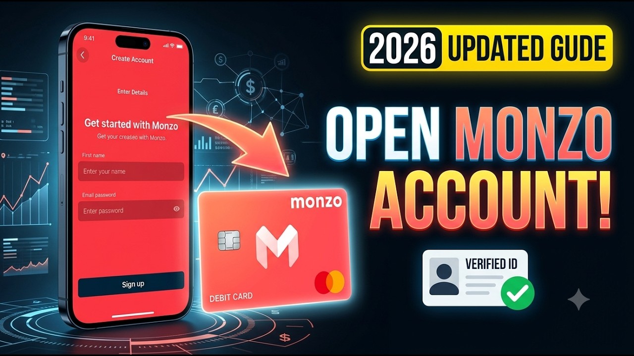 Как создать аккаунт Monzo (2026) | Пошаговое руководство для начинающих