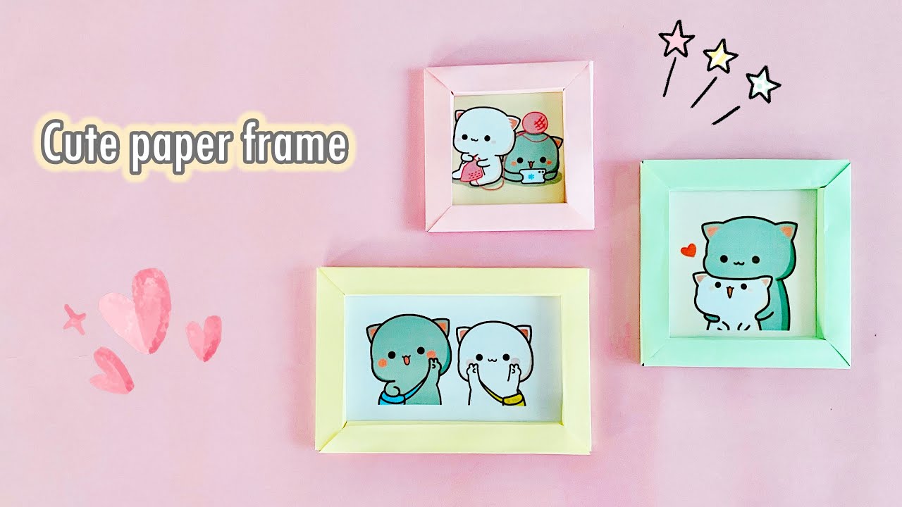 Origami photo frame easy / Cute crafts / Easy Origami