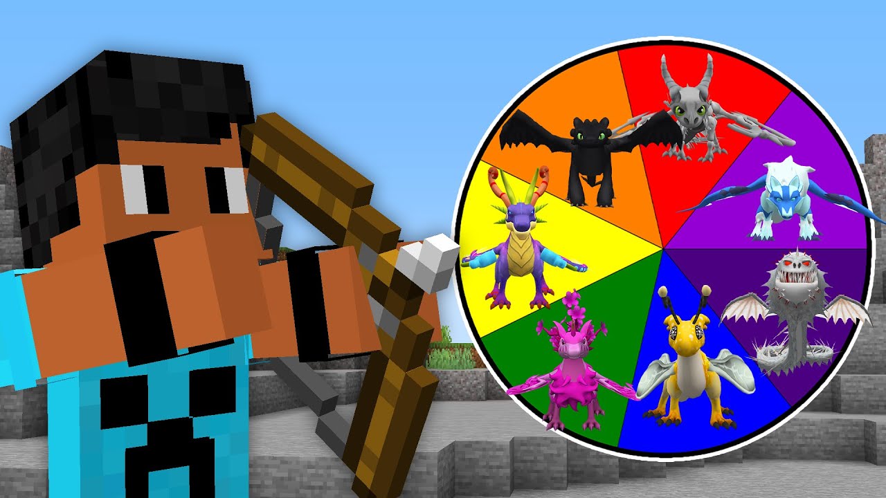 Roleta Misteriosa Decide os meus Dragões no Minecraft