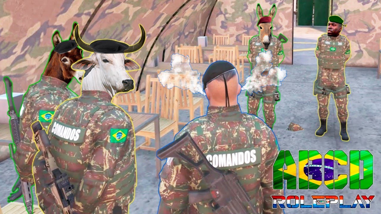 GTA V ROLEPLAY - ABCD RP - EXÉRCITO BRASILEIRO - BASE INVADIDA? TROPA DE BISONHOS, O RETORNO !