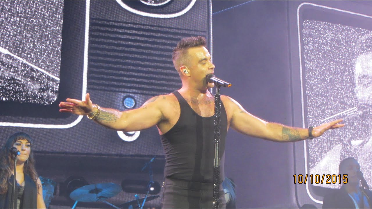 Robbie Williams ' Intro / Let Me Entertain You ' Perth Arena 10/10/15