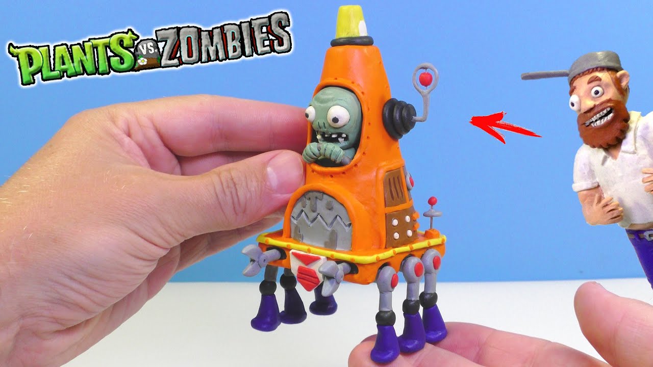 Plants VS Zombies 2 😬 ROBO-CONE ZOMBIE with Clay