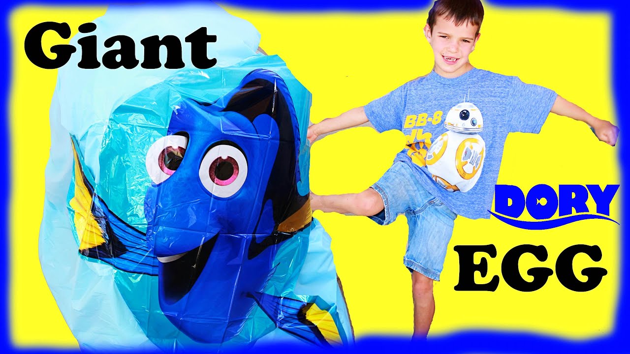 Huge Surprise Egg DISNEY FINDING DORY Egg Toy!