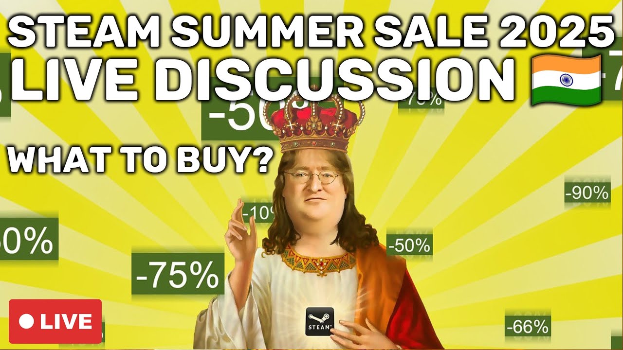 Steam Summer Sale 2025 🇮🇳 | LIVE Discussion: Best Deals, Hidden Gems & What to Buy!