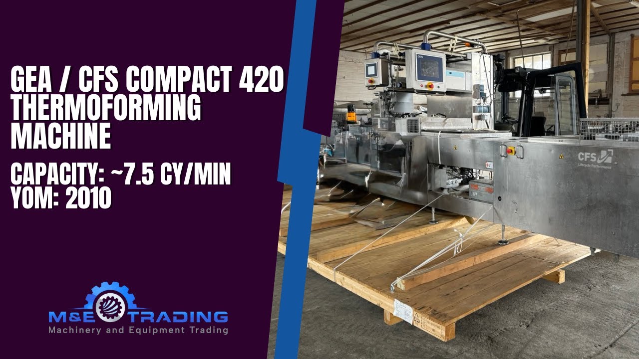 GEA/CFS Compact 420 Thermoforming Machine for Cheese and Meat Packaging