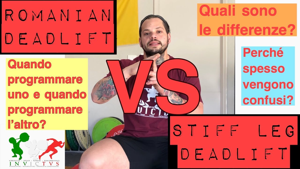 Stacchi Rumeni (RDL) e Stacchi a gambe tese (SLDL): quali sono le differenze e come eseguirli!